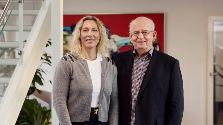 Portræt af landinspektør Lise Lundsager og jurist Mads Houe